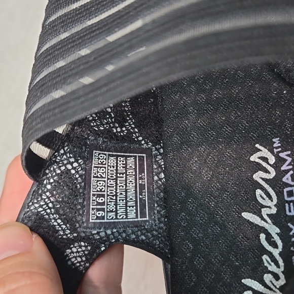 Skechers Women Rumblers sci fi  Memory Foam Wedge Sandals shoes sz 9 - Picture 12 of 12